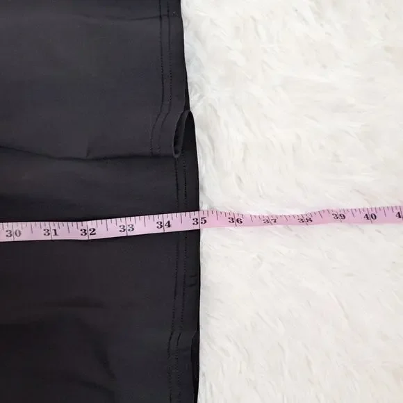 White House Black Market Black Halter Dress Lace Waist Size 4 - Picture 9 of 16